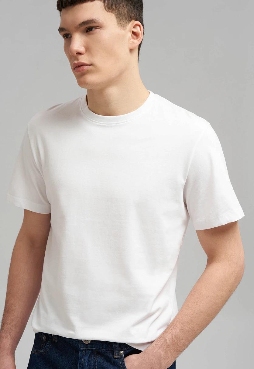 Футболка облегающего кроя из джерси, Модель BAS-200162, Фото №6