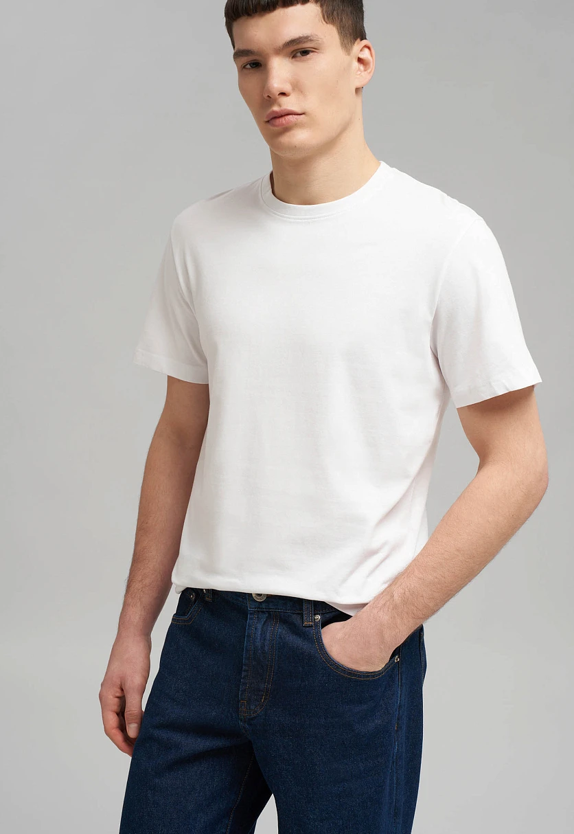 Футболка облегающего кроя из джерси, Модель BAS-200162, Фото №5