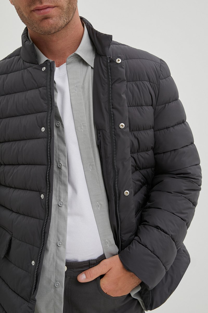 Утепленная куртка прямого силуэта, Модель BAS-200106, Фото №3