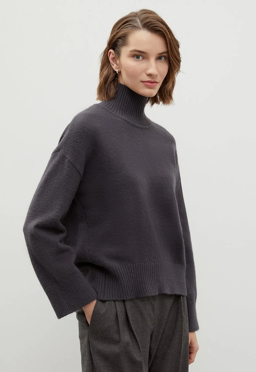 Базовый свитер oversize силуэта, Модель BAS-10132, Фото №4