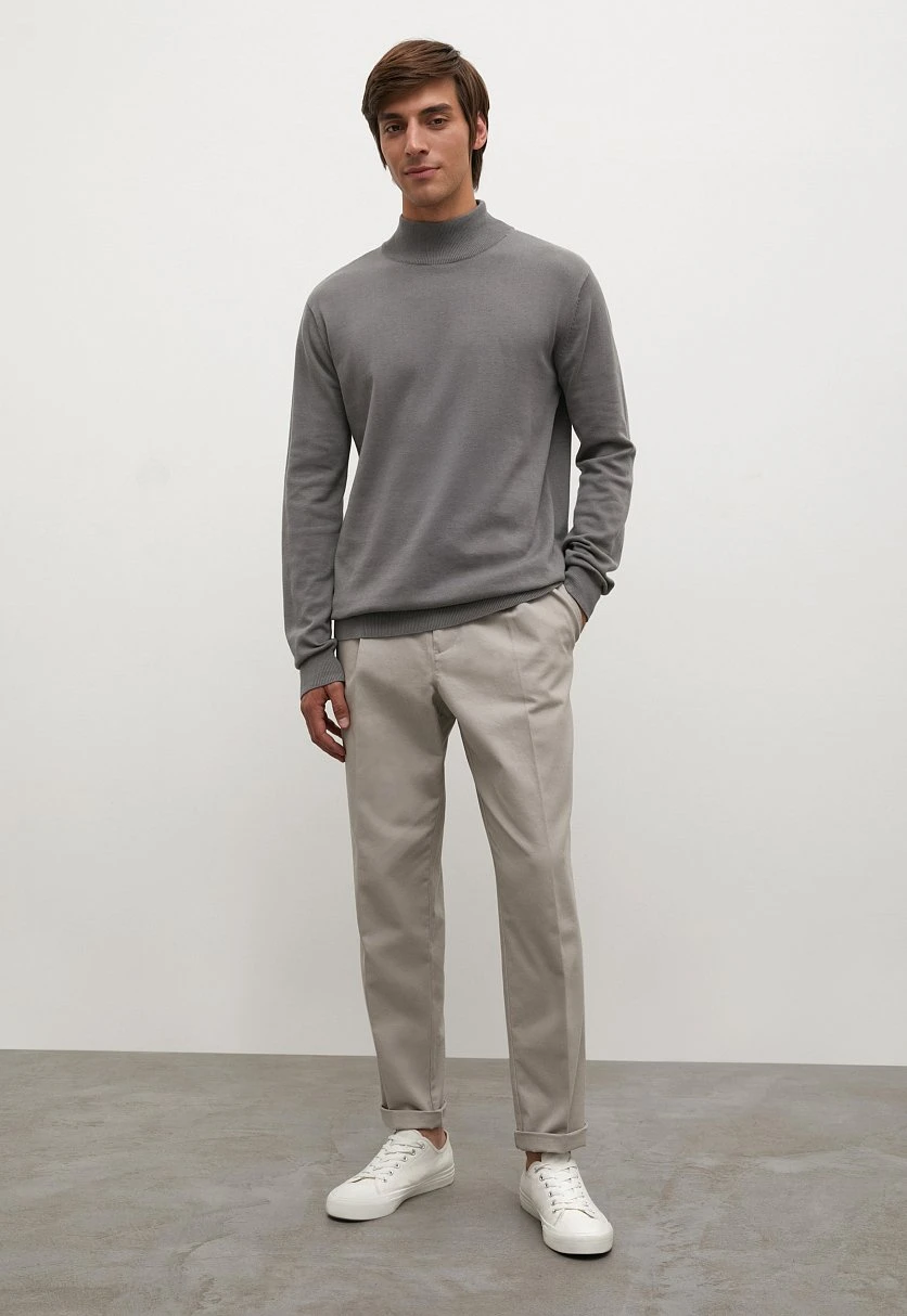 Джемпер прямого силуэта из хлопка, Модель BAS-20107, Фото №2