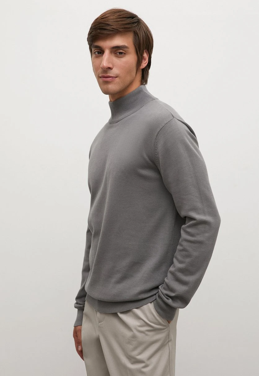 Джемпер прямого силуэта из хлопка, Модель BAS-20107, Фото №4