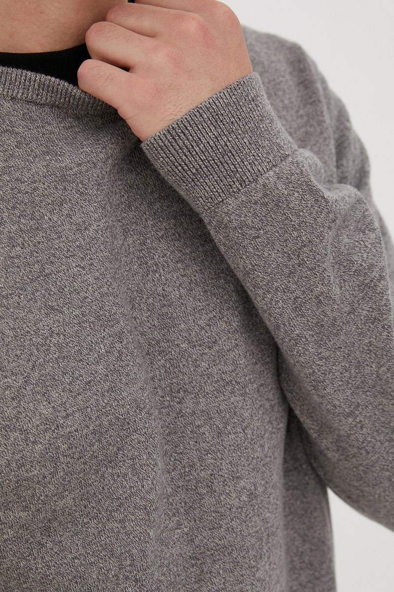 Базовый мужской джемпер прямого силуэта, Модель BAS-20100, Фото №6