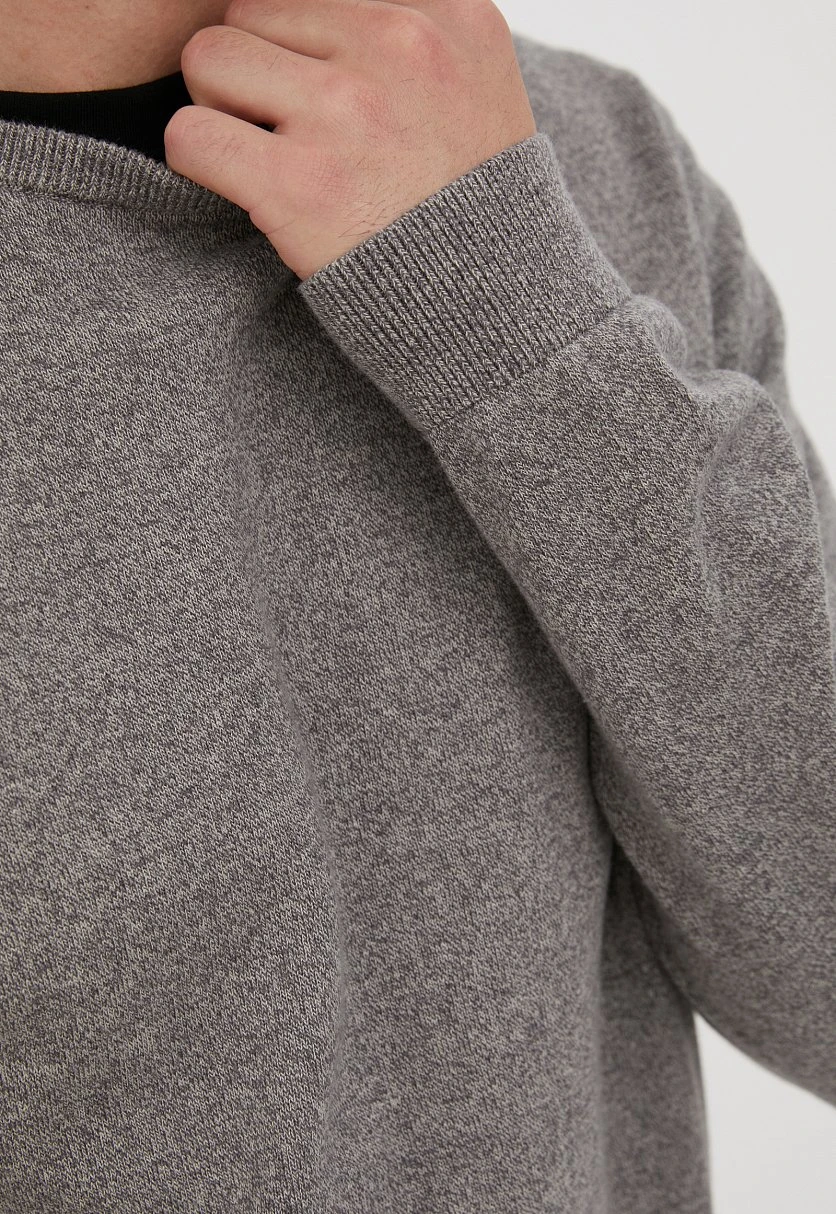 Базовый мужской джемпер прямого силуэта, Модель BAS-20100, Фото №6