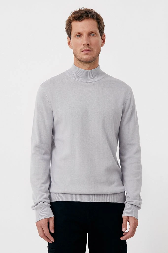 Джемпер прямого силуэта из хлопка, Модель BAS-20107, Фото №1