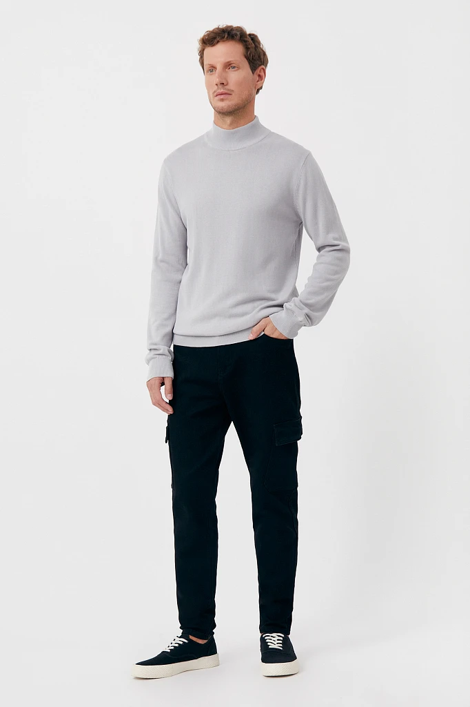 Джемпер прямого силуэта из хлопка, Модель BAS-20107, Фото №2