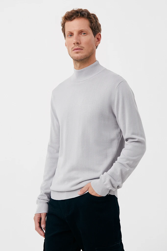 Джемпер прямого силуэта из хлопка, Модель BAS-20107, Фото №3