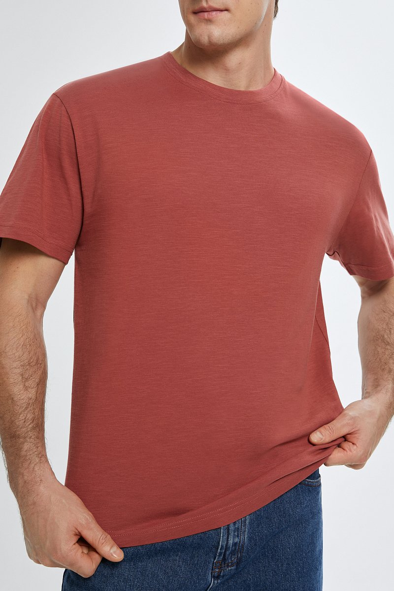 Базовая футболка из хлопка, Модель BAS-20048, Фото №3