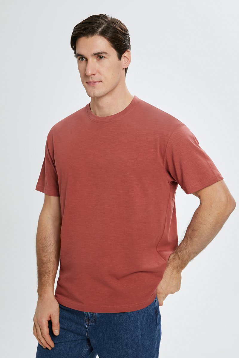 Базовая футболка из хлопка, Модель BAS-20048, Фото №4