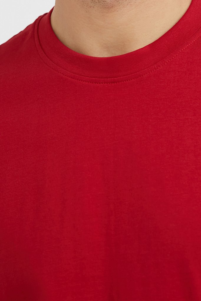 Базовая футболка из хлопка, Модель BAS-20008, Фото №5