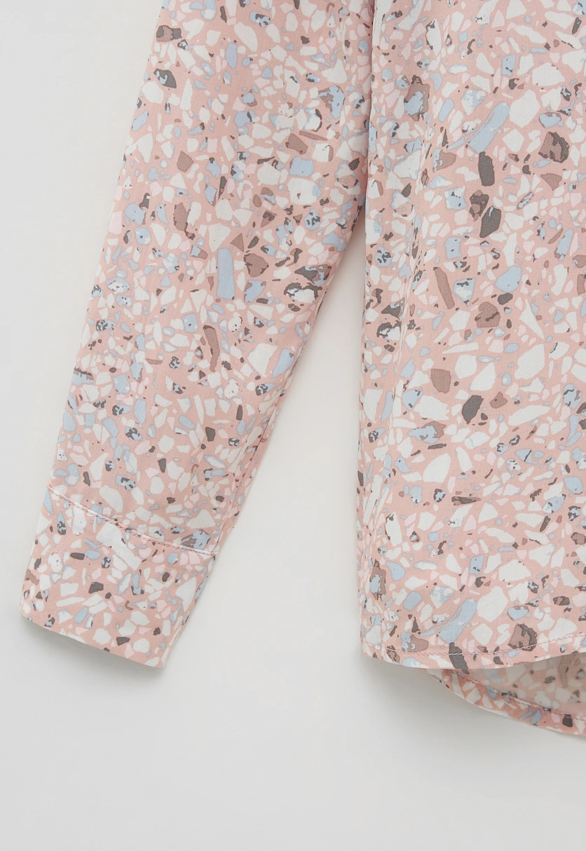 Блузка свободного кроя с отложным воротником, Модель BAS-10040, Фото №7