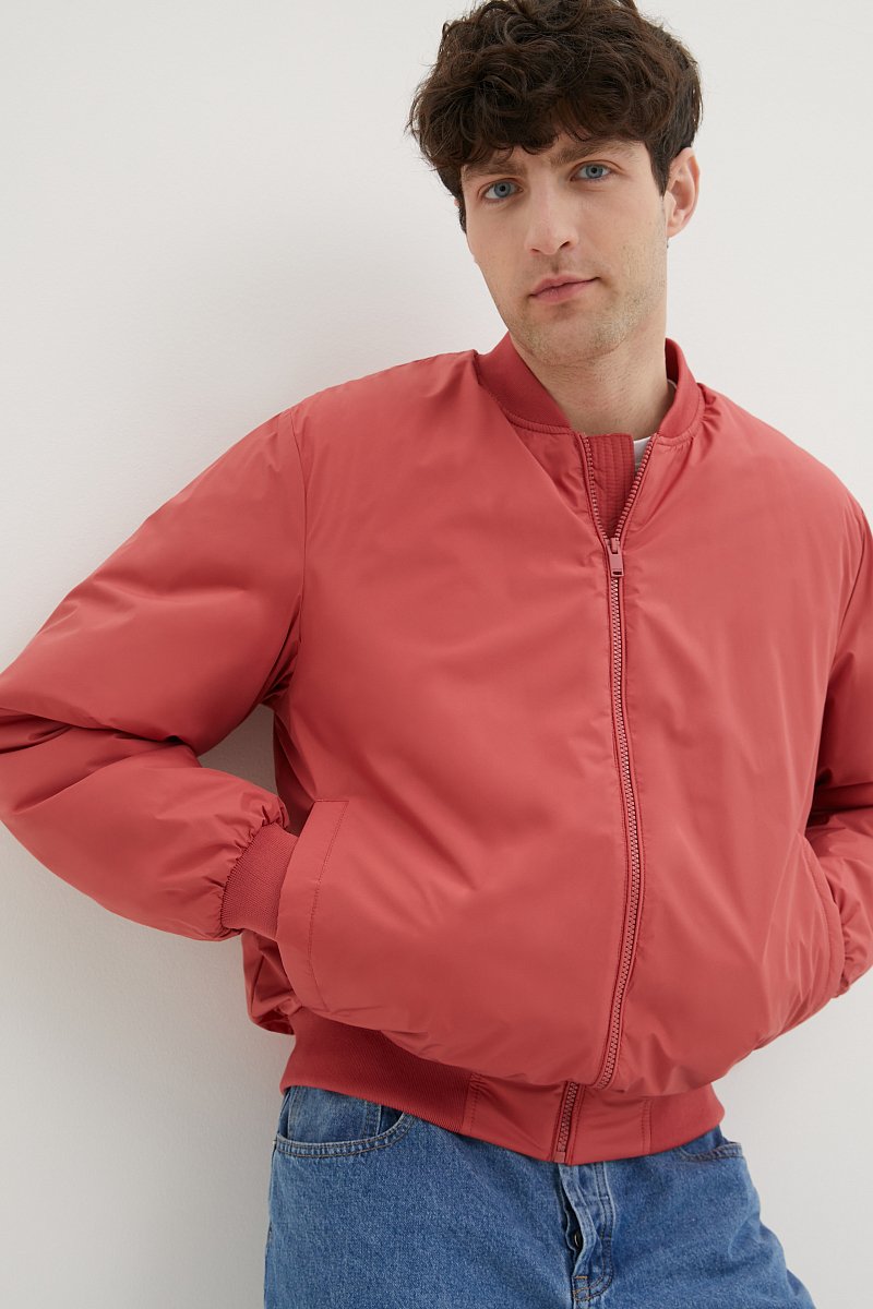 Утепленная куртка-бомбер, Модель BAS-20083, Фото №3
