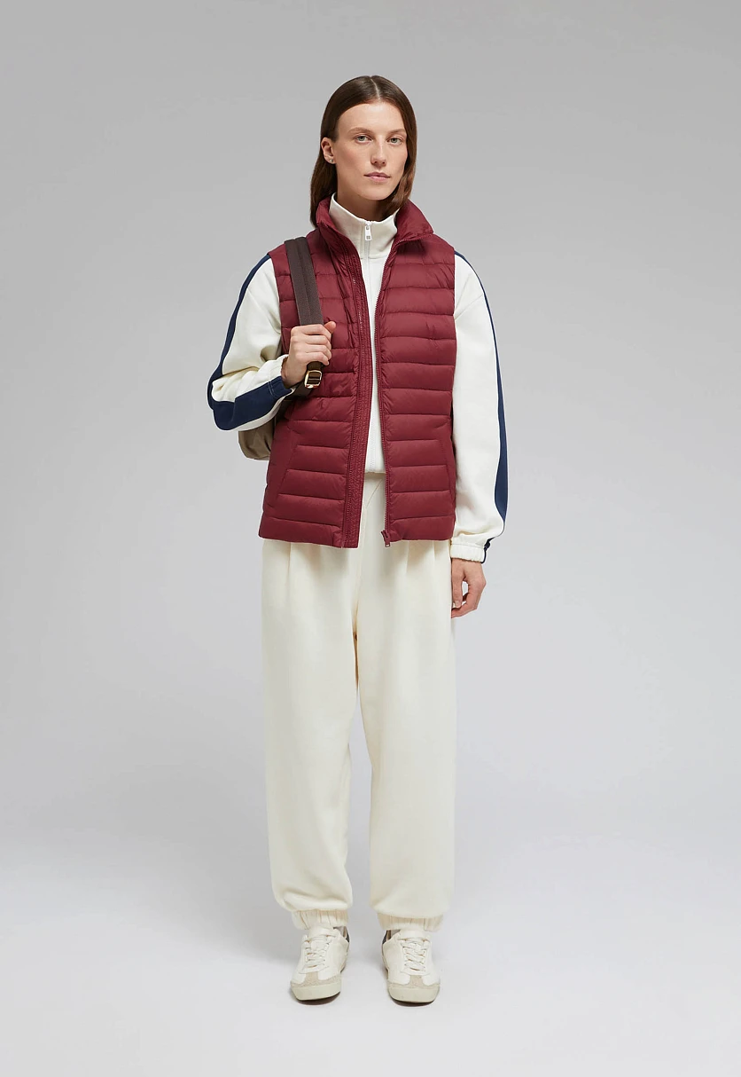 Стеганый пуховый жилет, Модель BAS-10073, Фото №1