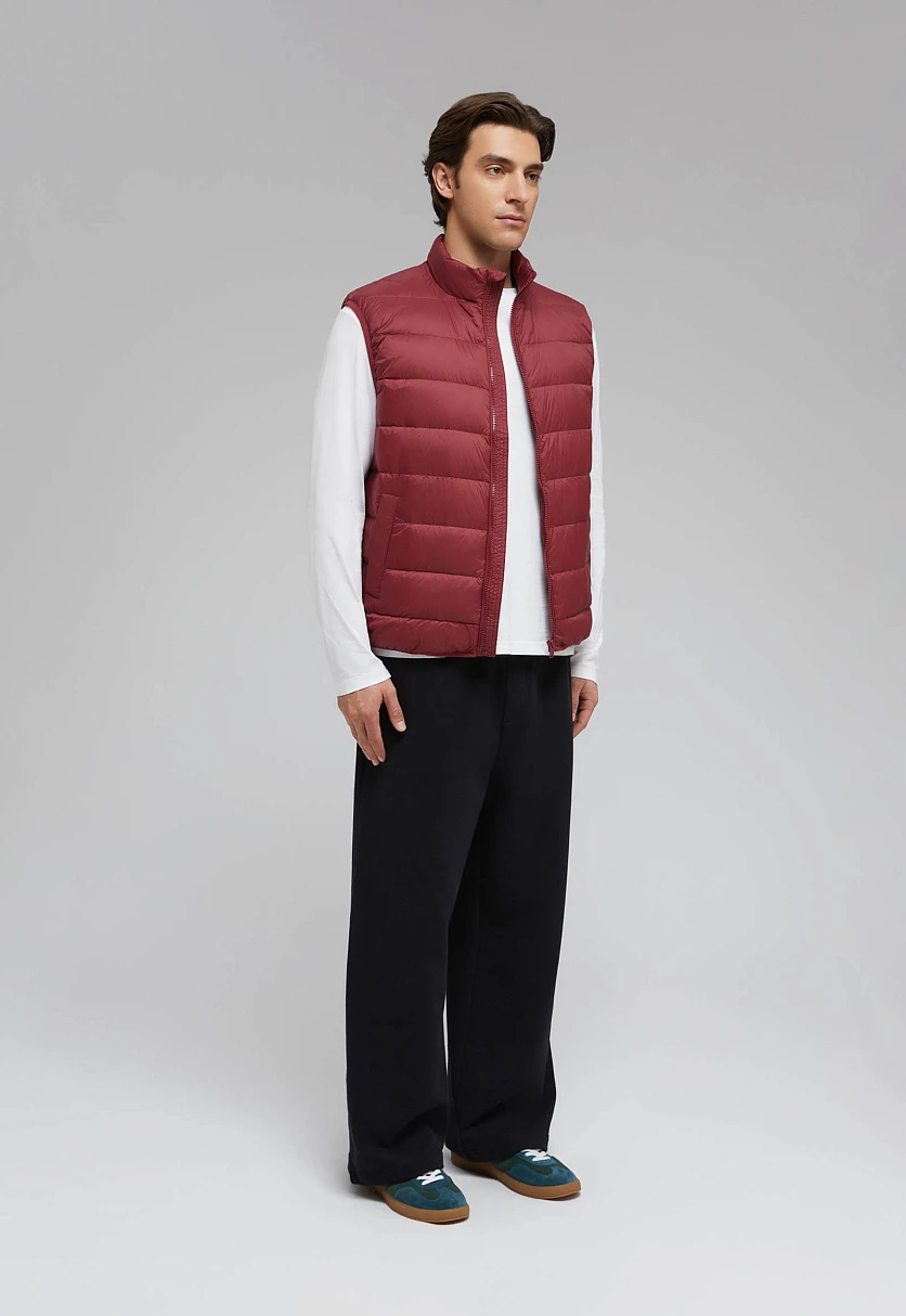 Стеганый пуховый жилет, Модель BAS-20053, Фото №3