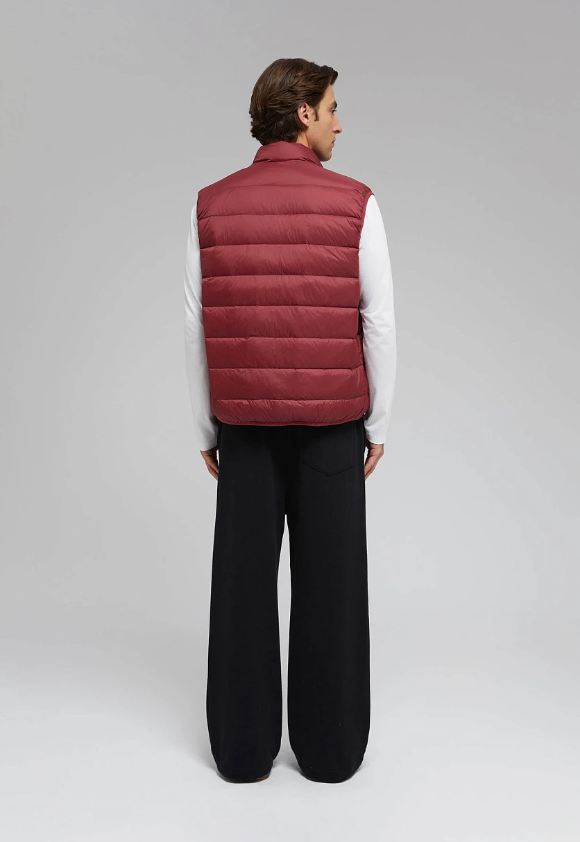 Стеганый пуховый жилет, Модель BAS-20053, Фото №4