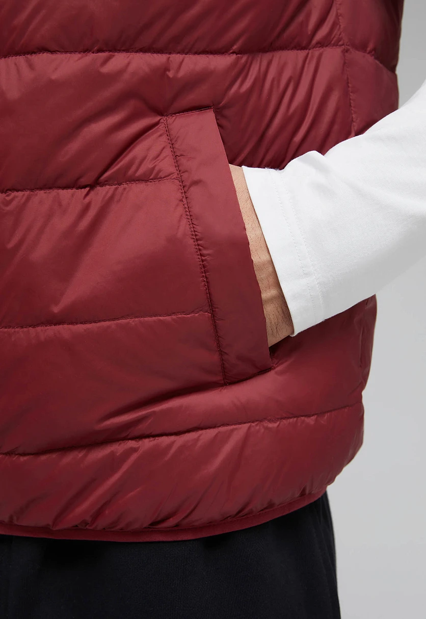 Стеганый пуховый жилет, Модель BAS-20053, Фото №6