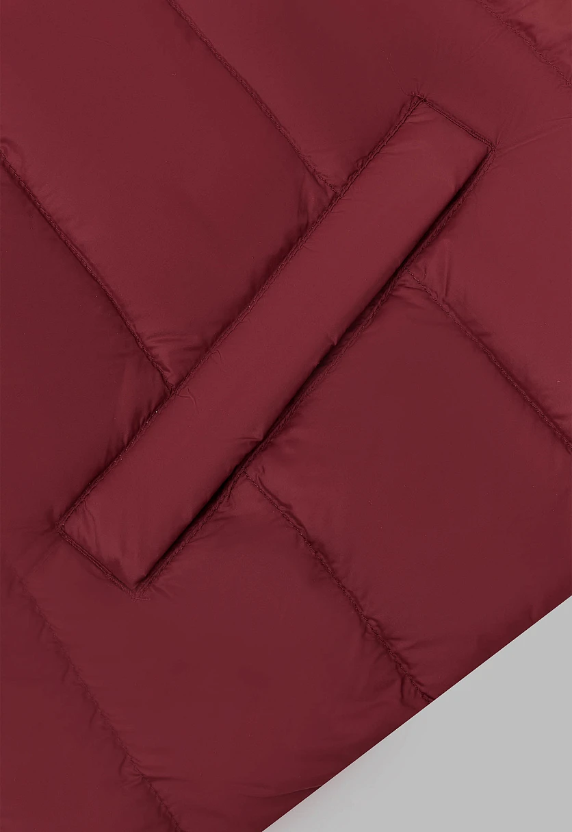 Стеганый пуховый жилет 376 cordovan BAS-20053Купить в интернет-магазине FINN FLARE, предосмотр фото №7 Стеганый пуховый жилет, Модель BAS-20053, Фото №7
