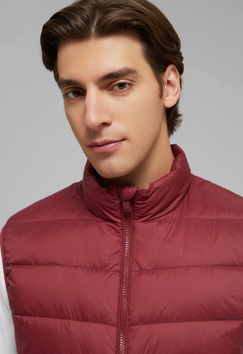 Стеганый пуховый жилет, Модель BAS-20053, Фото №9