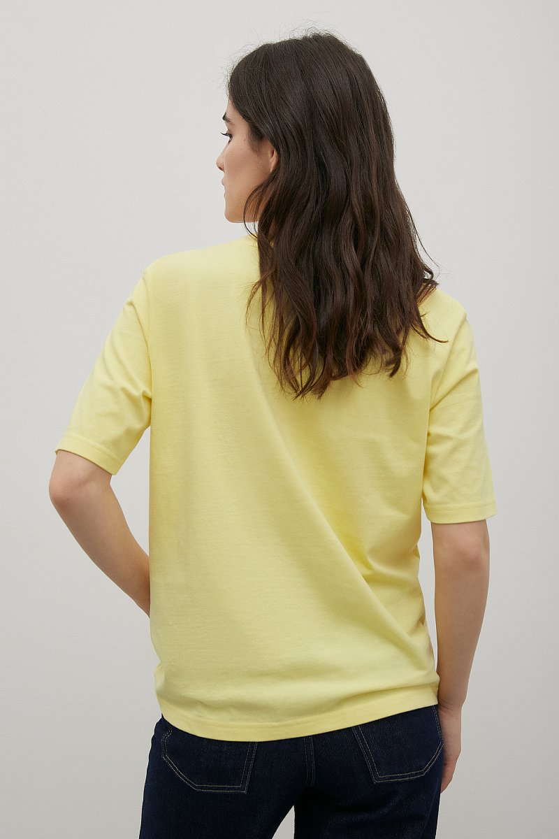 Базовая футболка из хлопка, Модель BAS-100110, Фото №5