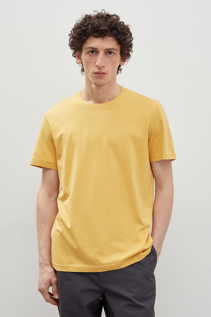 Базовая футболка из хлопка, Модель BAS-20049, Фото №1