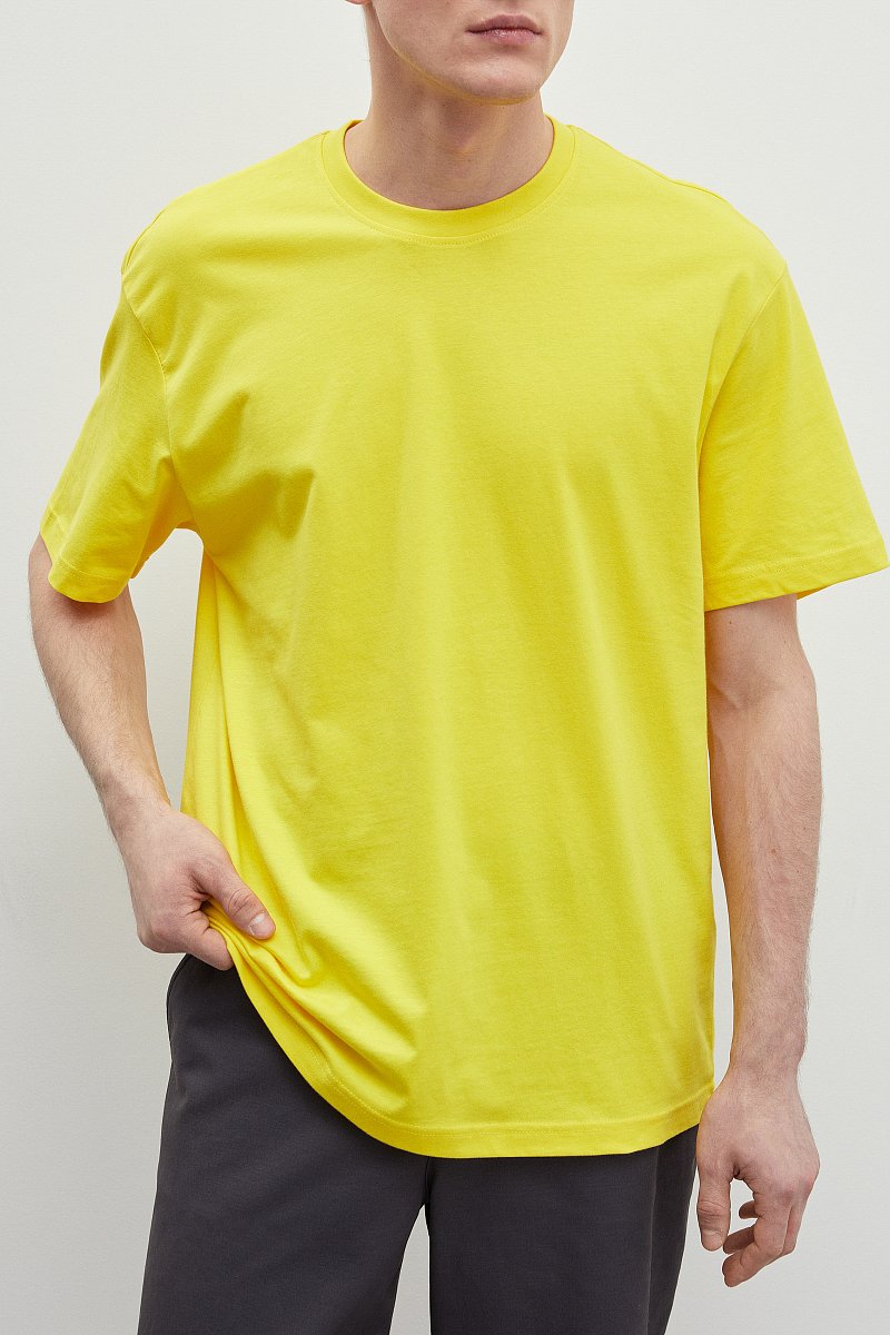 Базовая футболка из хлопка, Модель BAS-20033, Фото №3