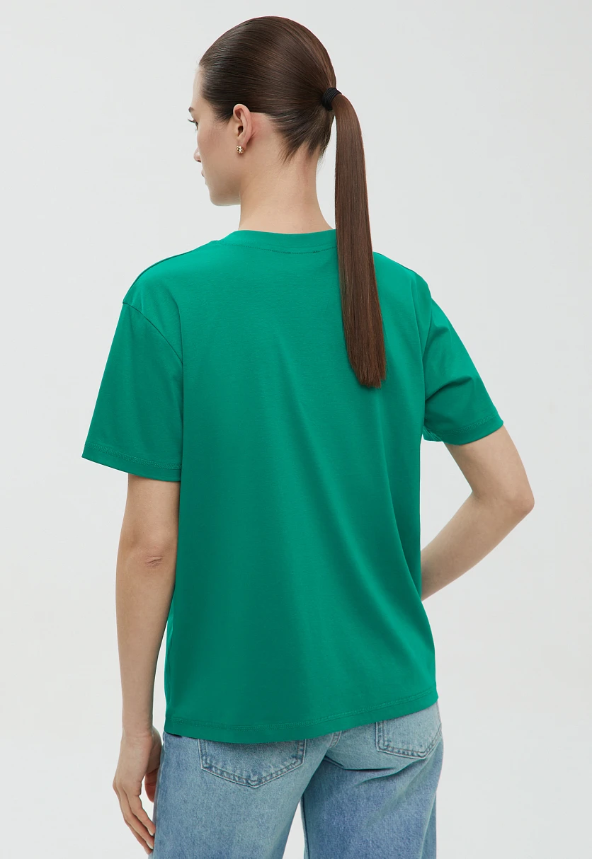 Футболка из мерсеризованного хлопка, Модель BAS-100161, Фото №6