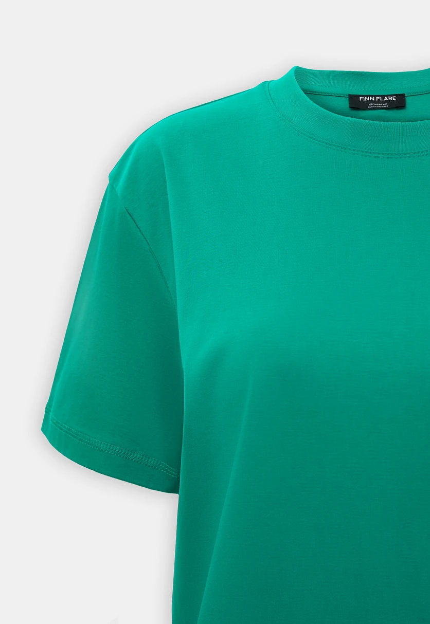 Футболка из мерсеризованного хлопка, Модель BAS-100161, Фото №6