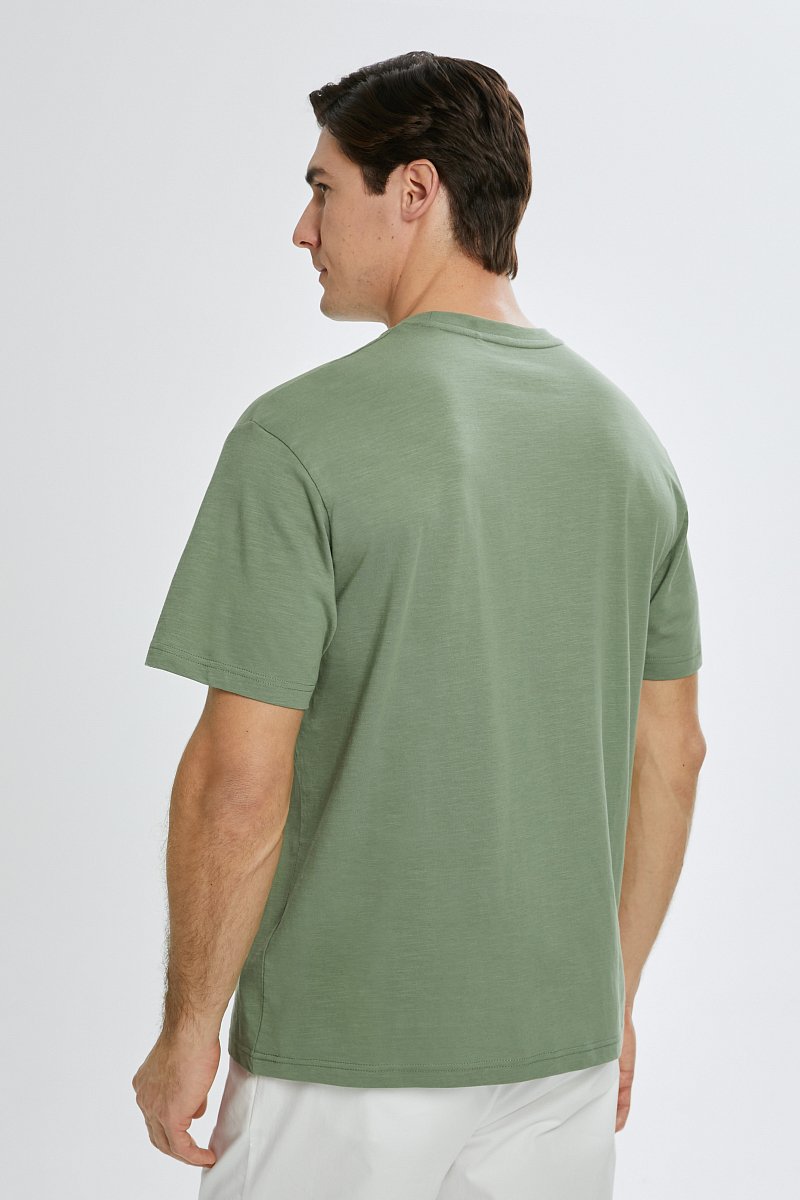 Базовая футболка из хлопка, Модель BAS-20048, Фото №5