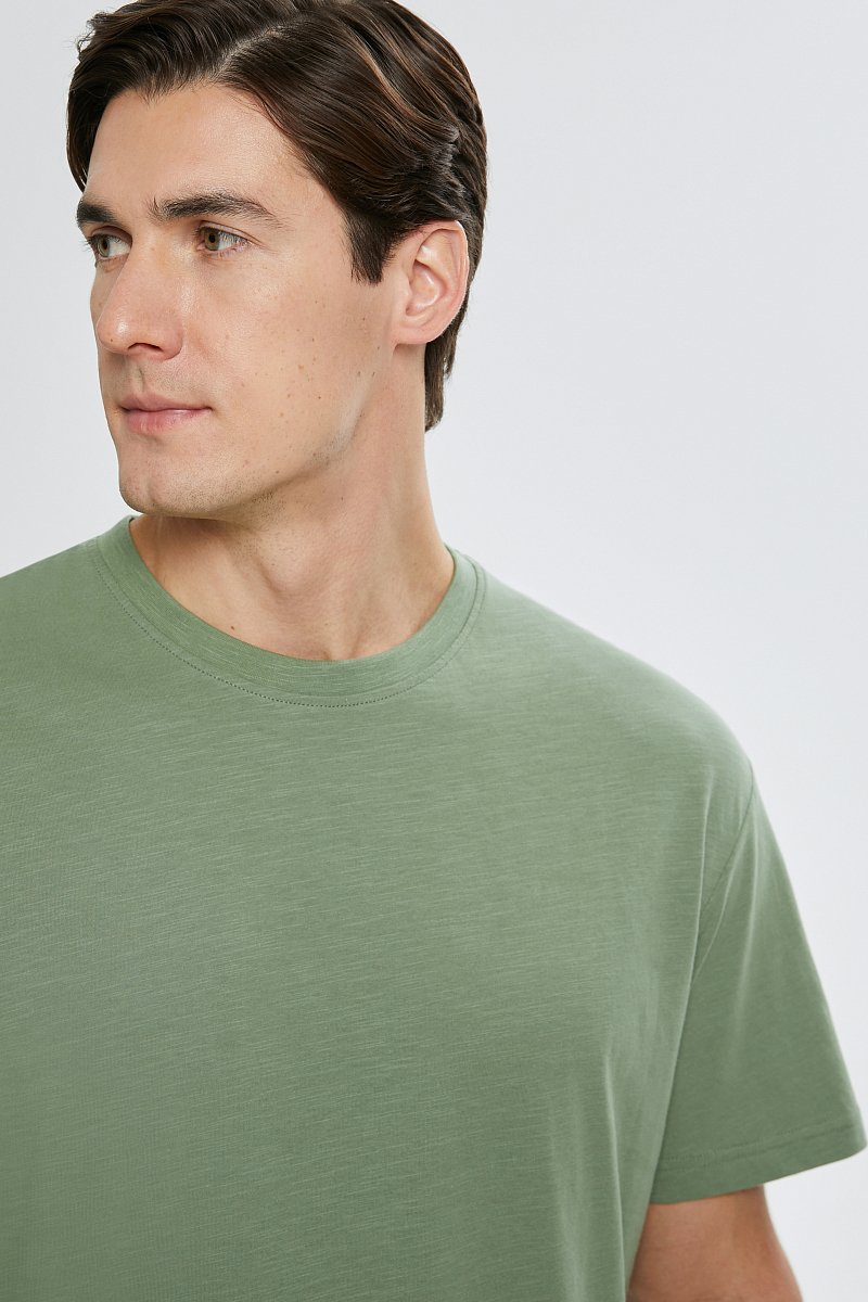 Базовая футболка из хлопка, Модель BAS-20048, Фото №6