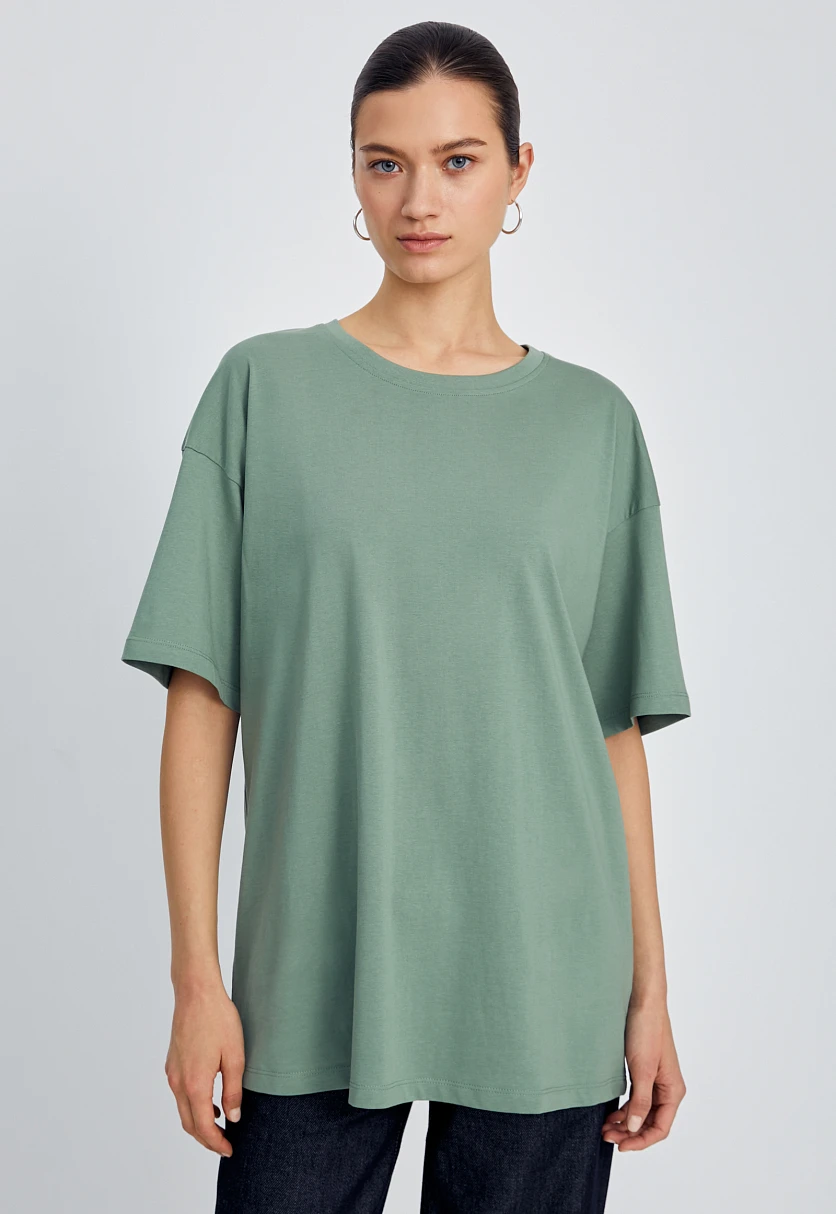 Футболка oversize силуэта, Модель BAS-100107, Фото №1