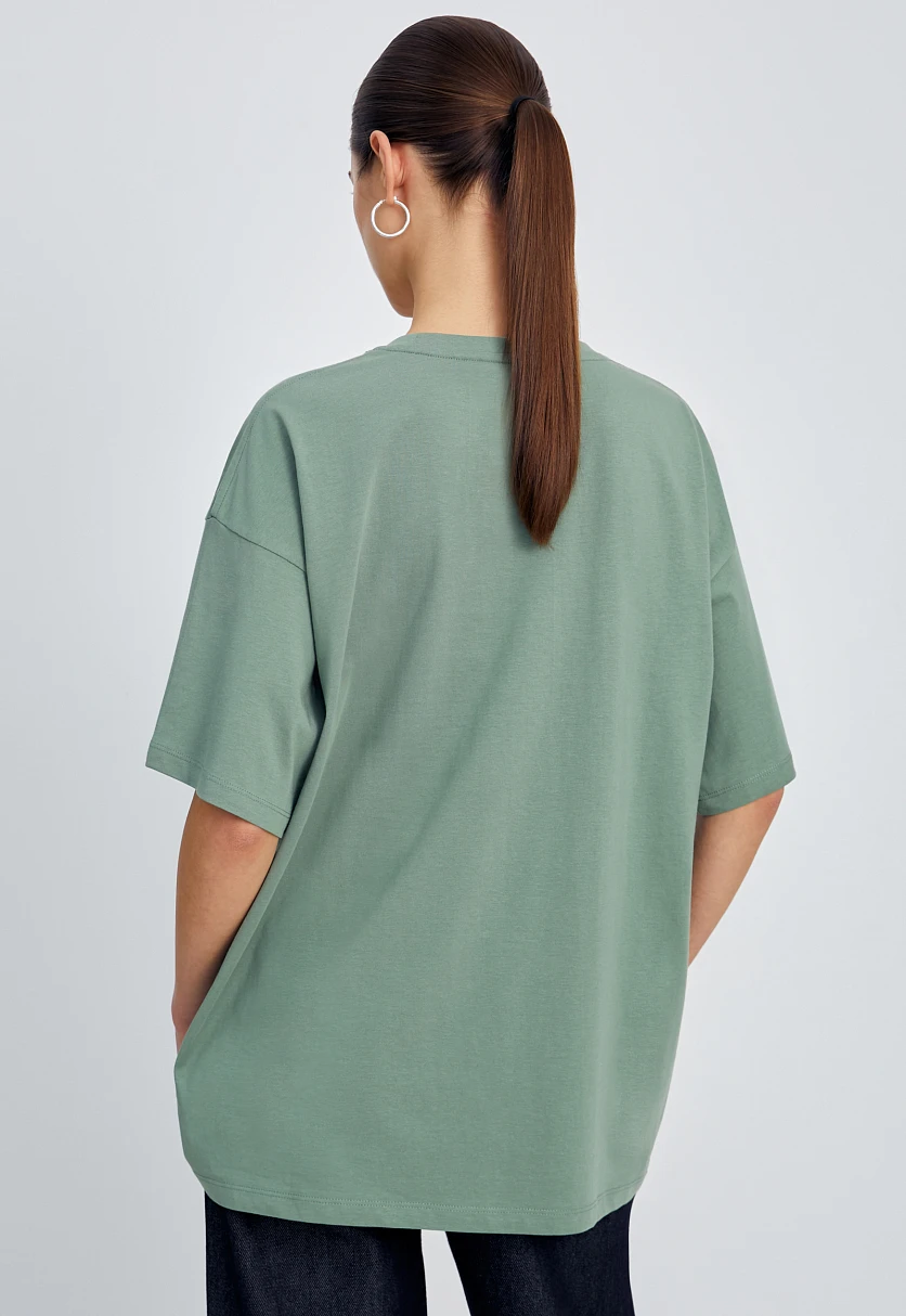 Футболка oversize силуэта, Модель BAS-100107, Фото №5
