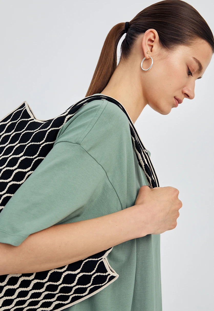 Футболка oversize силуэта, Модель BAS-100107, Фото №6