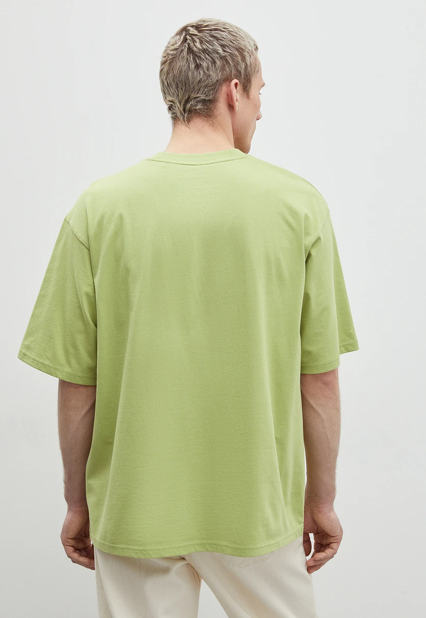 Футболка oversize силуэта из хлопка, Модель BAS-20076, Фото №5
