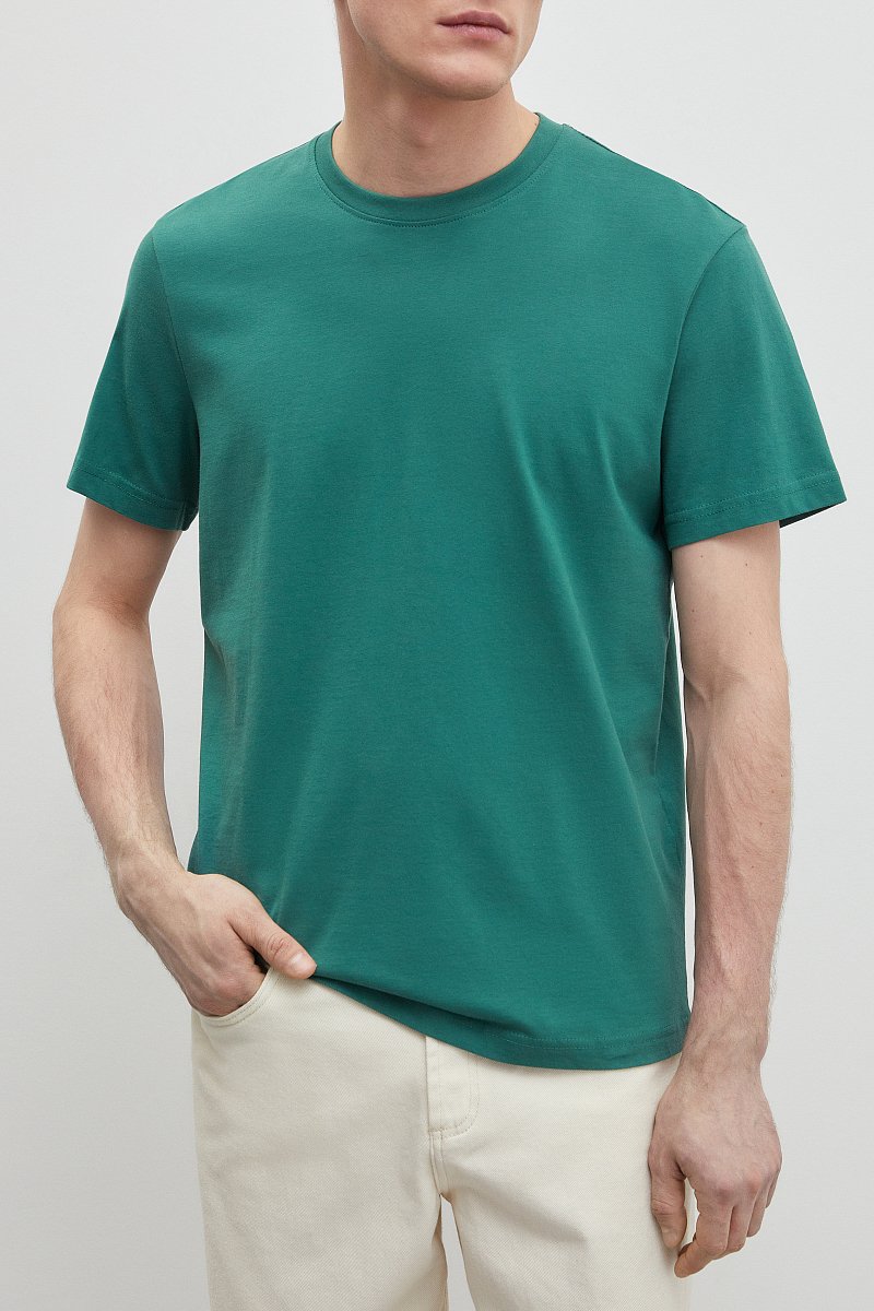 Базовая футболка из хлопка, Модель BAS-20049, Фото №3