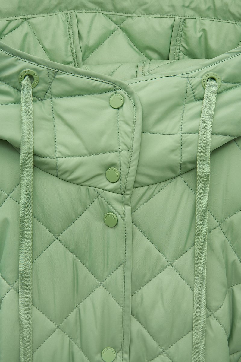 Стеганая утепленная куртка с капюшоном, Модель BAS-10088, Фото №7