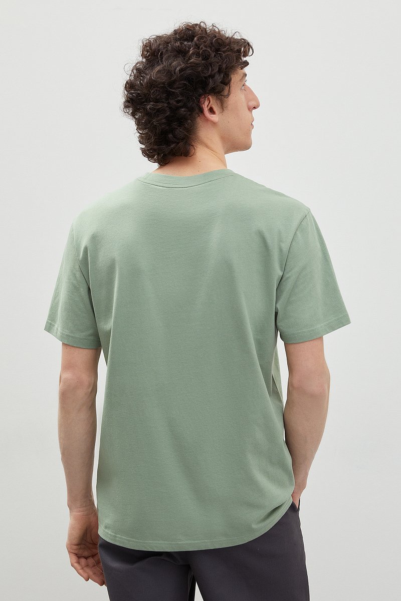Базовая футболка из хлопка, Модель BAS-20008, Фото №5