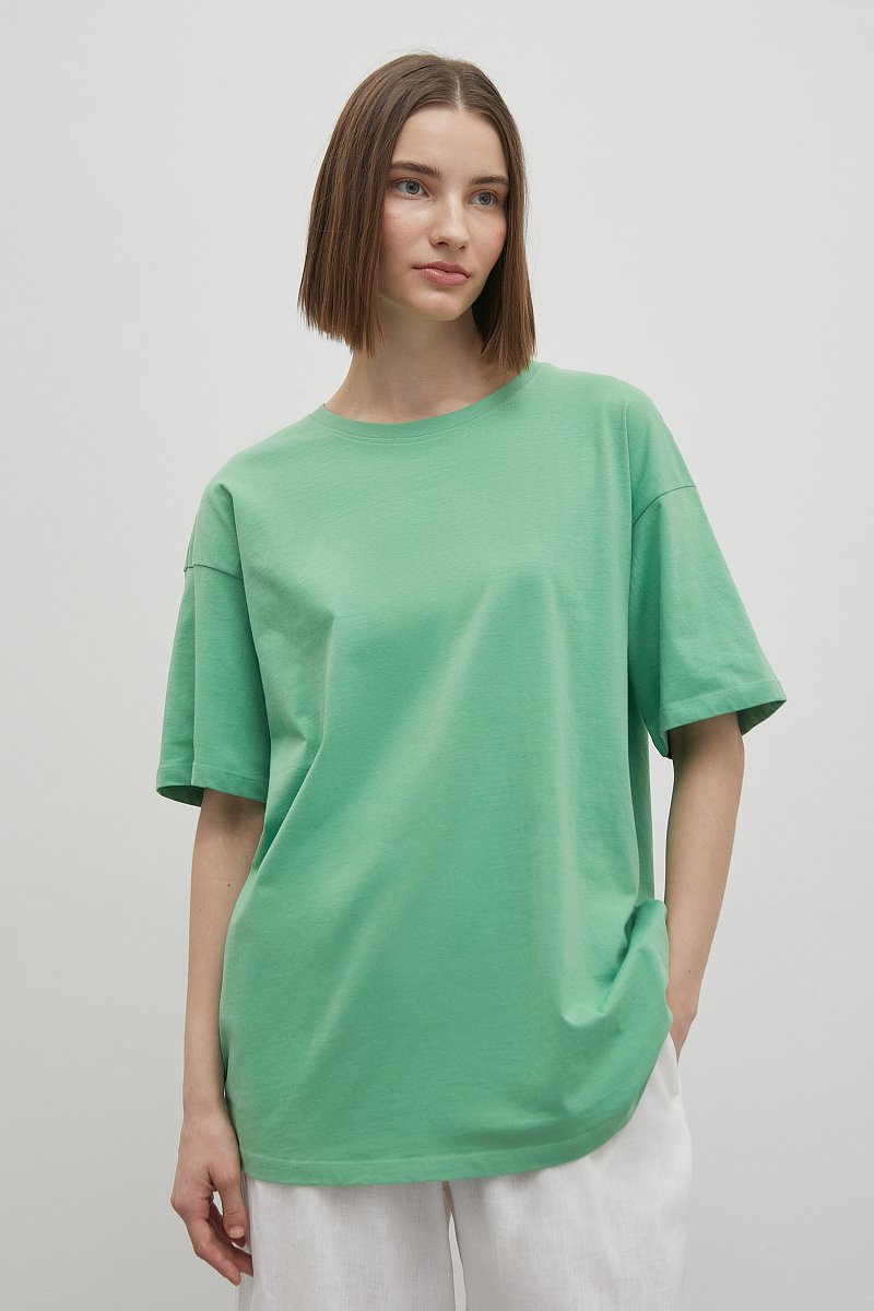 Футболка oversize силуэта, Модель BAS-100107, Фото №1
