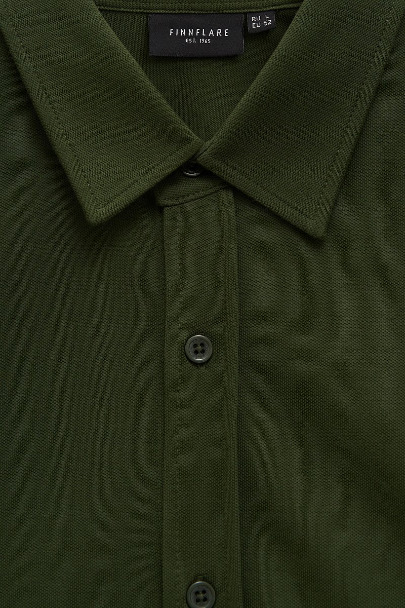 Рубашка мужская с длинным рукавом, Модель BAS-20080, Фото №7