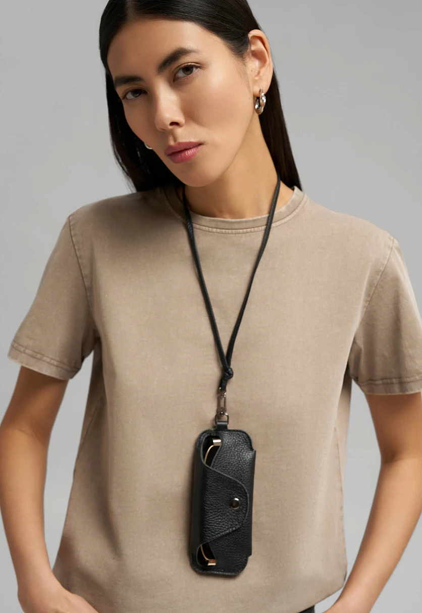 Футболка прямого кроя с эффектом варки, Модель BAS-100194, Фото №6