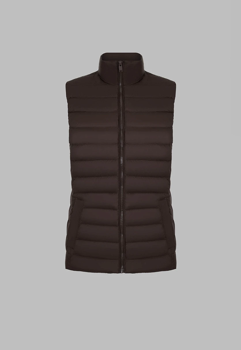 Стеганый пуховый жилет, Модель BAS-10073, Фото №2