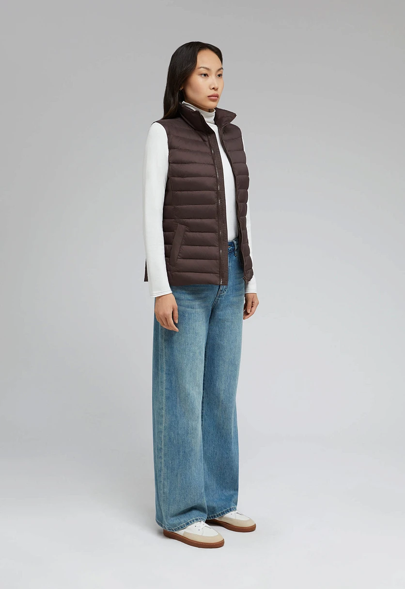 Стеганый пуховый жилет, Модель BAS-10073, Фото №3