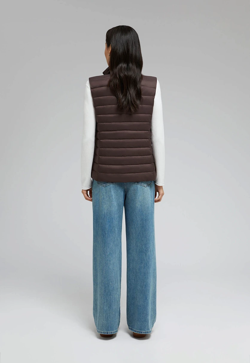 Стеганый пуховый жилет, Модель BAS-10073, Фото №4