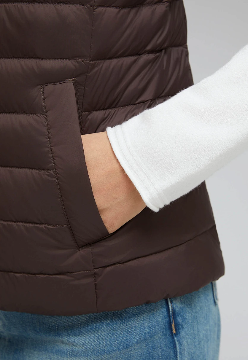 Стеганый пуховый жилет, Модель BAS-10073, Фото №6