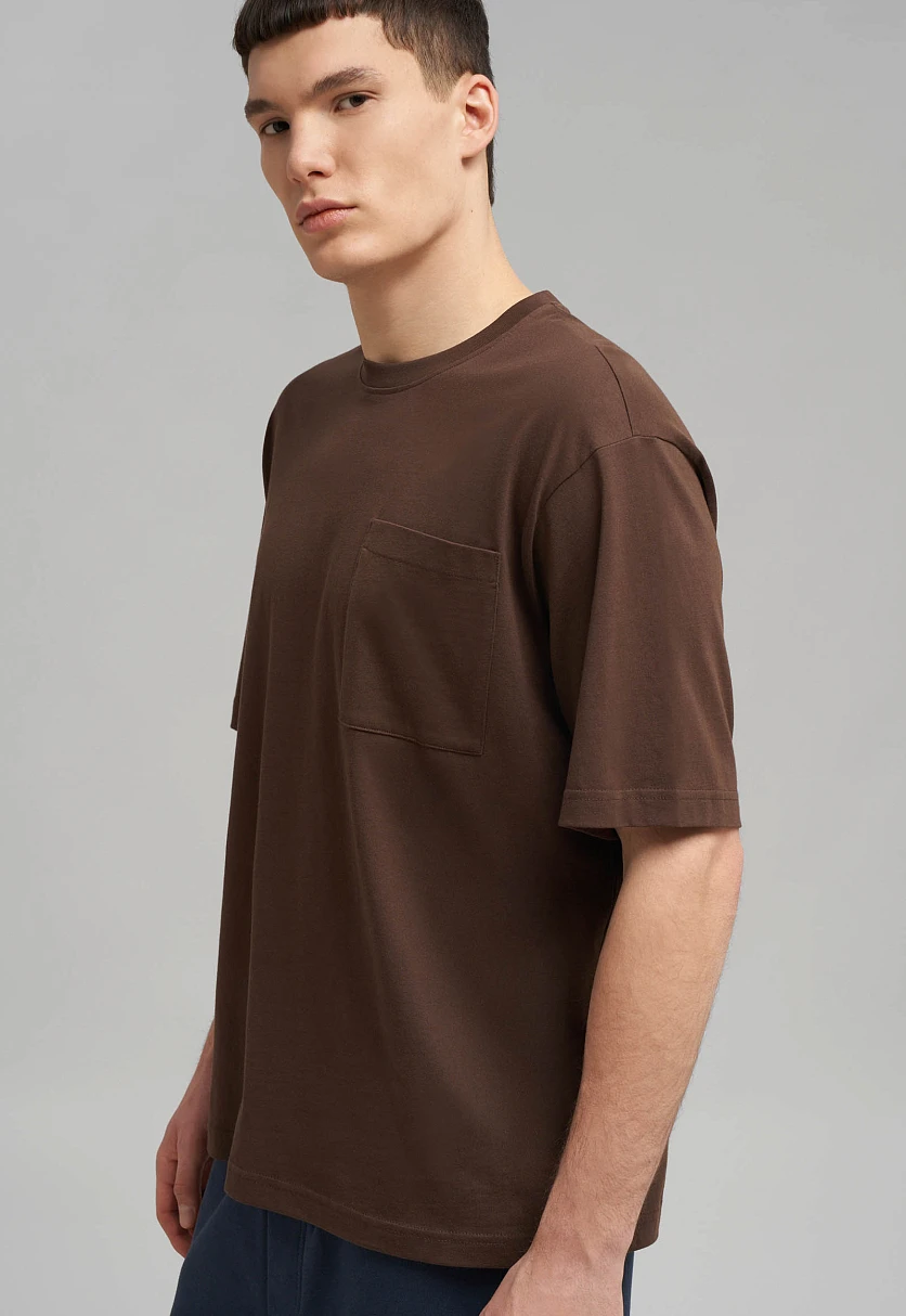 Футболка объемного кроя из джерси, Модель BAS-200161, Фото №5