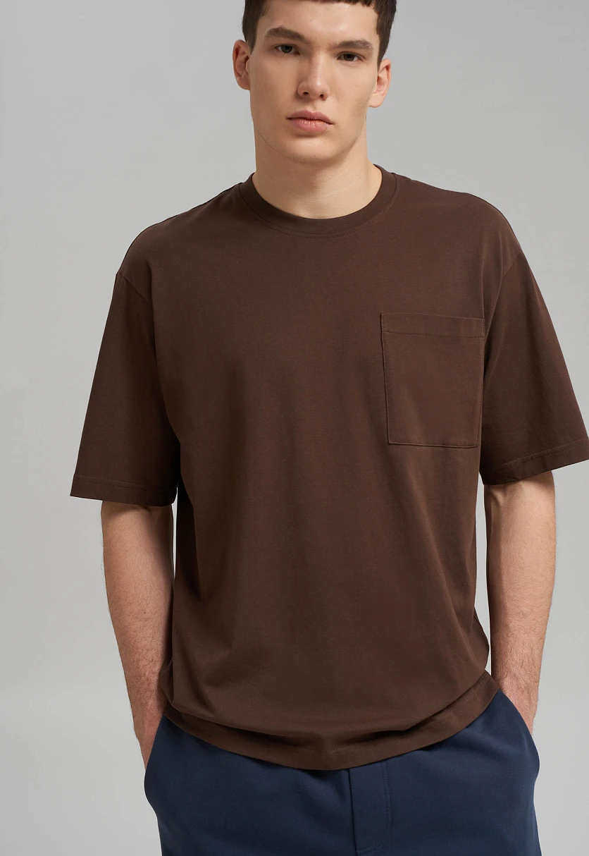 Футболка объемного кроя из джерси, Модель BAS-200161, Фото №6