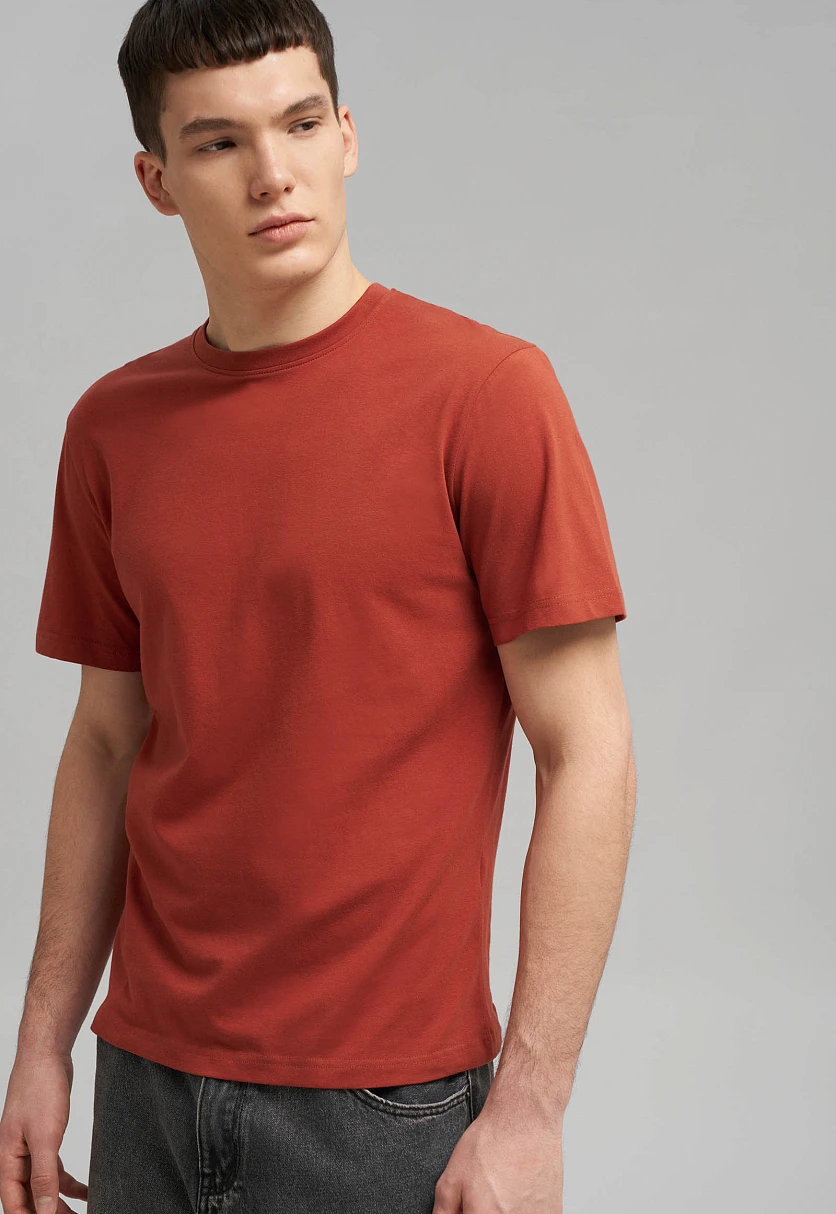 Футболка облегающего кроя из джерси, Модель BAS-200162, Фото №6