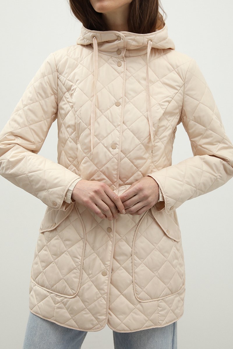Стеганая утепленная куртка с капюшоном, Модель BAS-10088, Фото №3