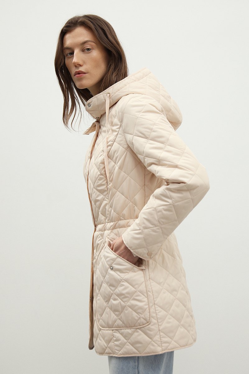 Стеганая утепленная куртка с капюшоном, Модель BAS-10088, Фото №4