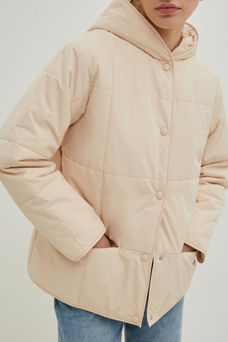 Стеганая куртка с капюшоном, Модель BAS-10090, Фото №3