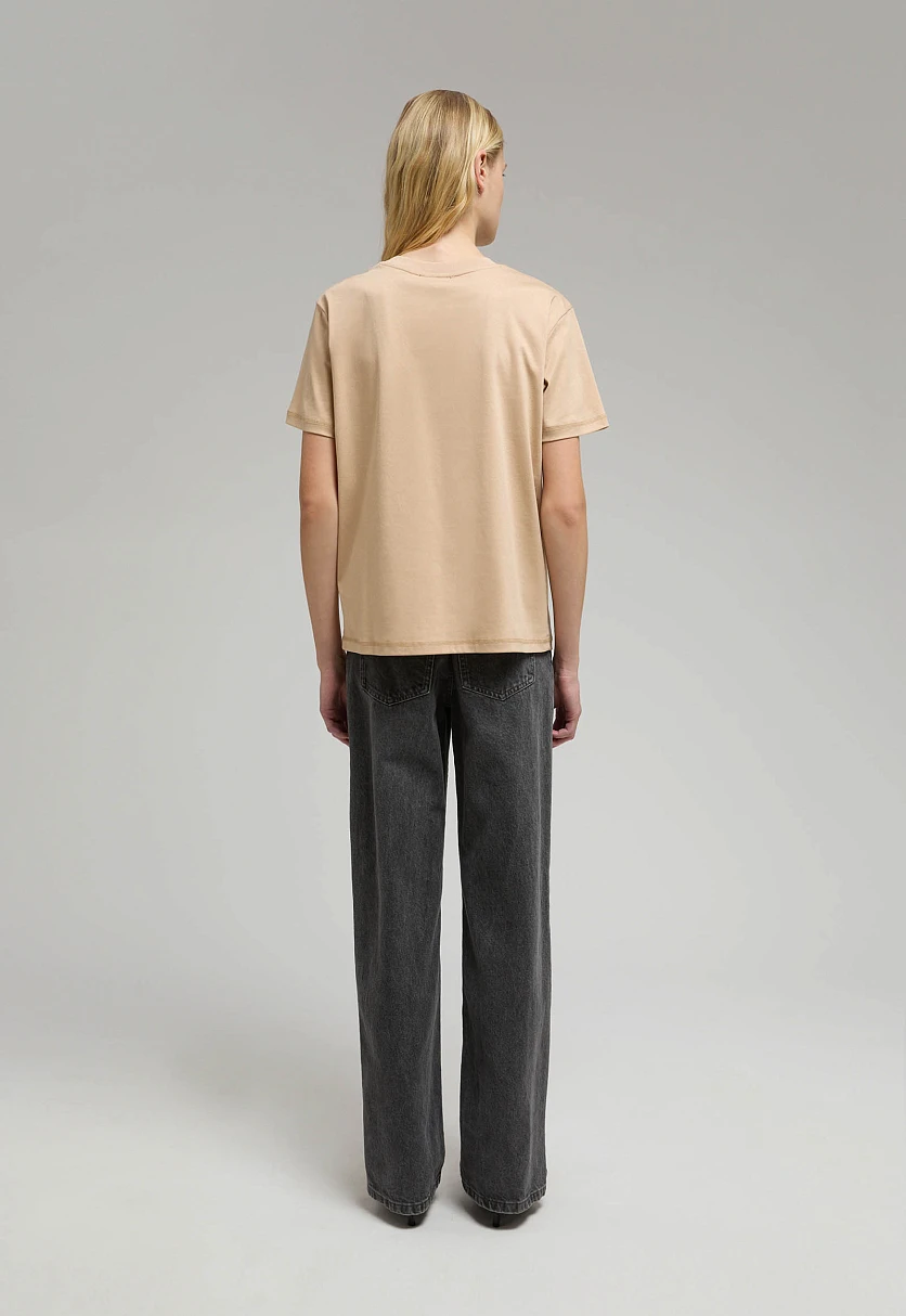 Футболка из мерсеризованного хлопка, Модель BAS-100161, Фото №4